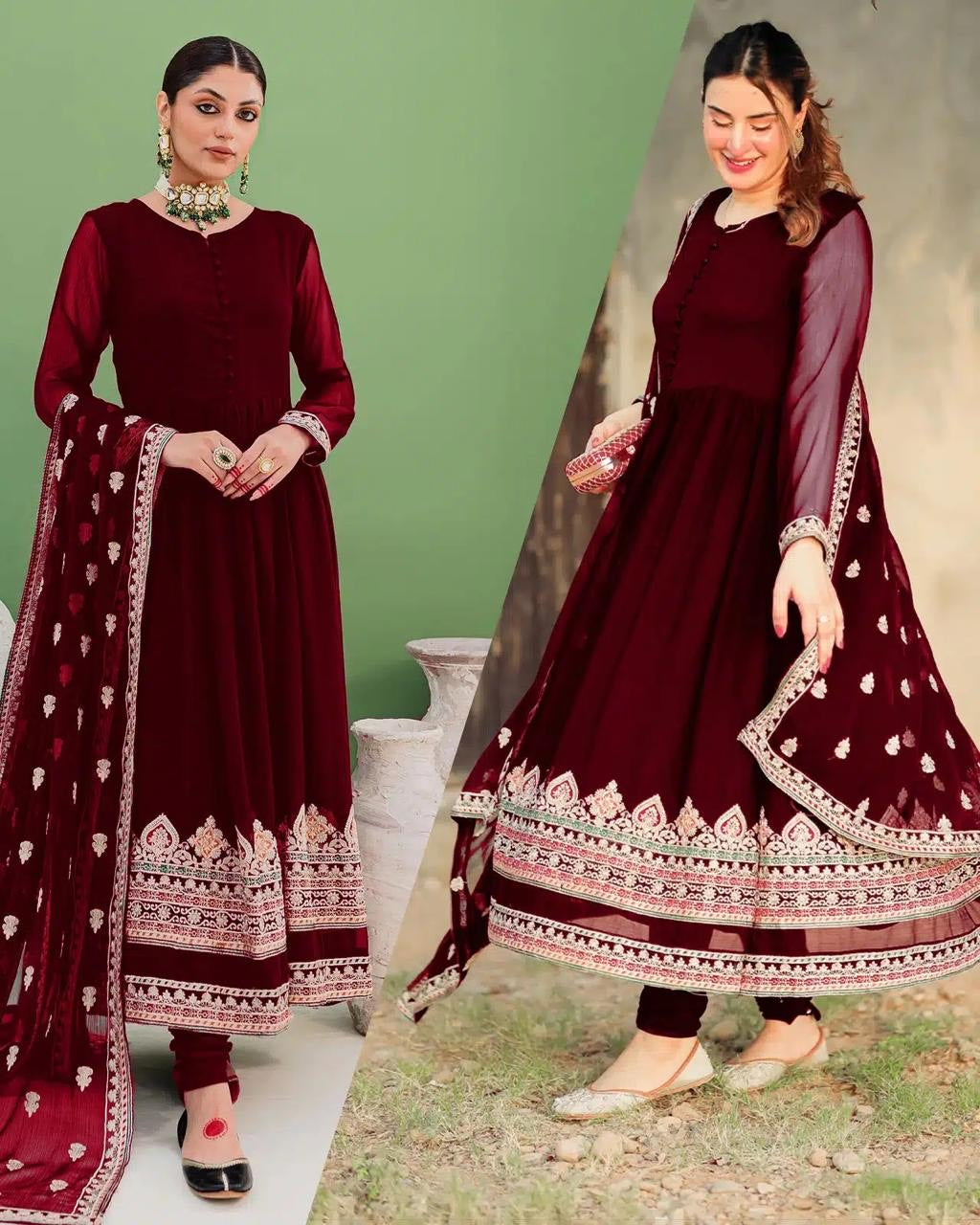 Border Multi Embriodery 3Pcs