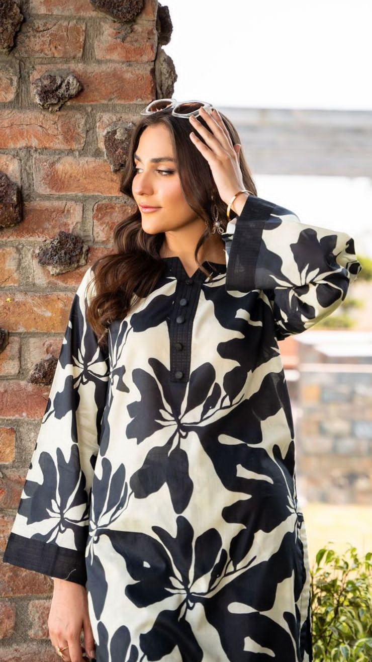 *Front And Back Allover Digital Printed Cord Set*