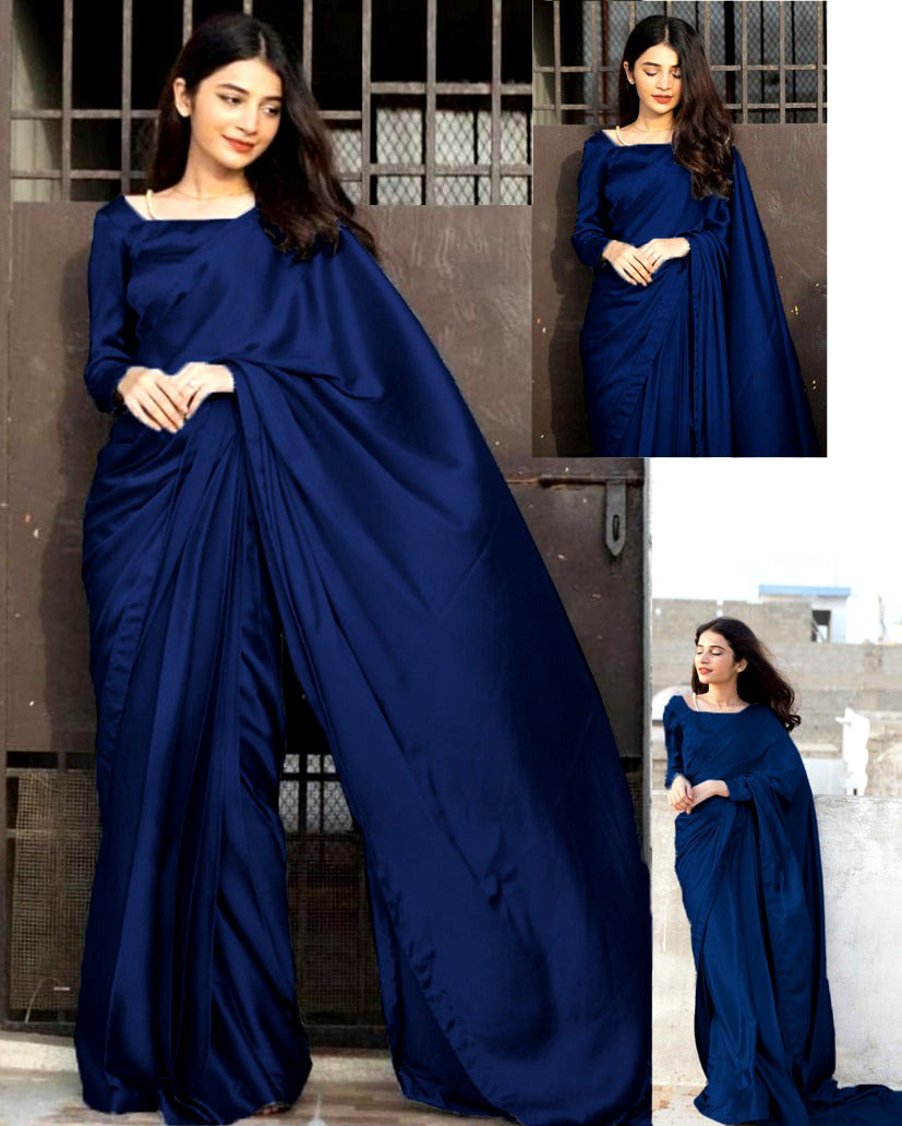Silk saree❤️*
(Blouse , petticoat & 7 yards stiched saree