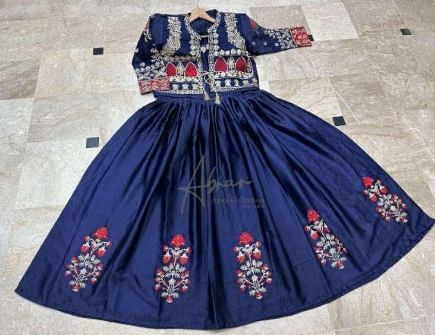 EMBRIODERED BUNCH MAXI WITH SEPARATE KOTI