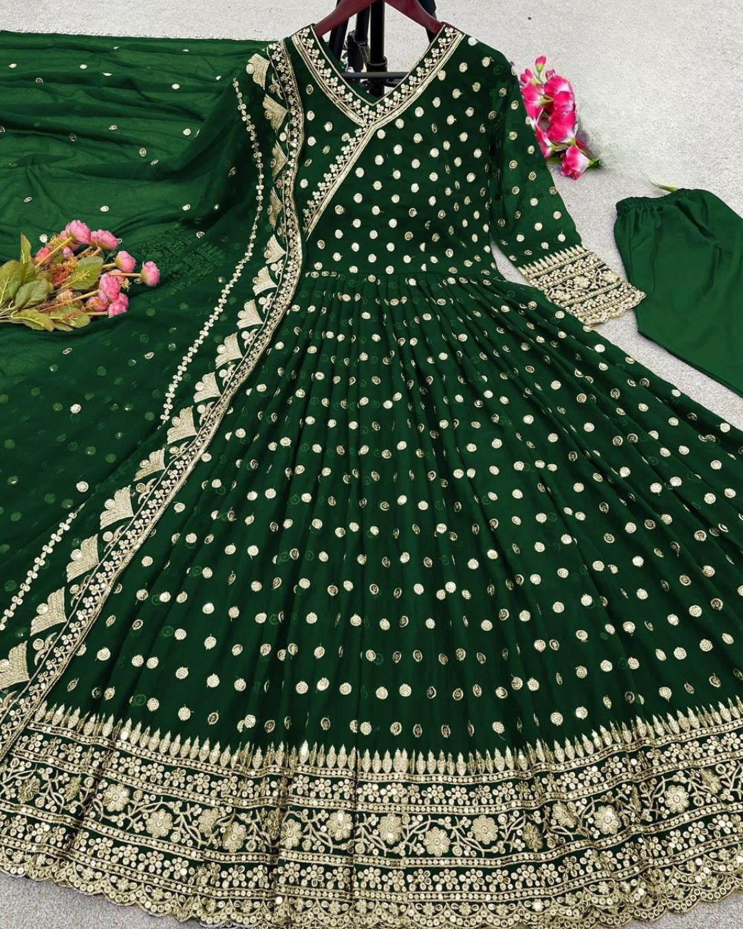Angrakha Style 3Pcs Maxi