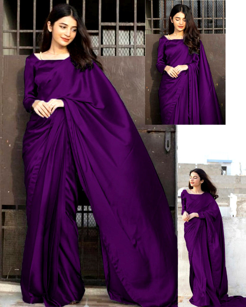 Silk saree❤️*
(Blouse , petticoat & 7 yards stiched saree