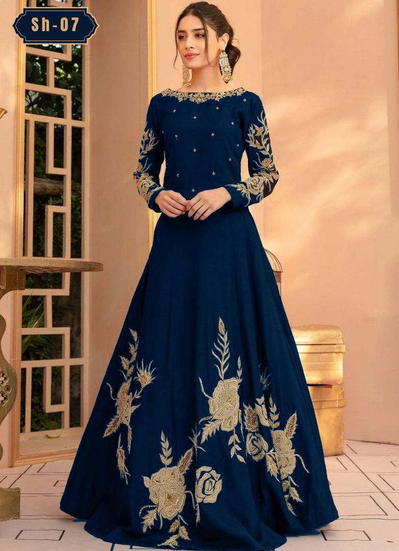 Heavy Embrodery 4Bunch Maxi