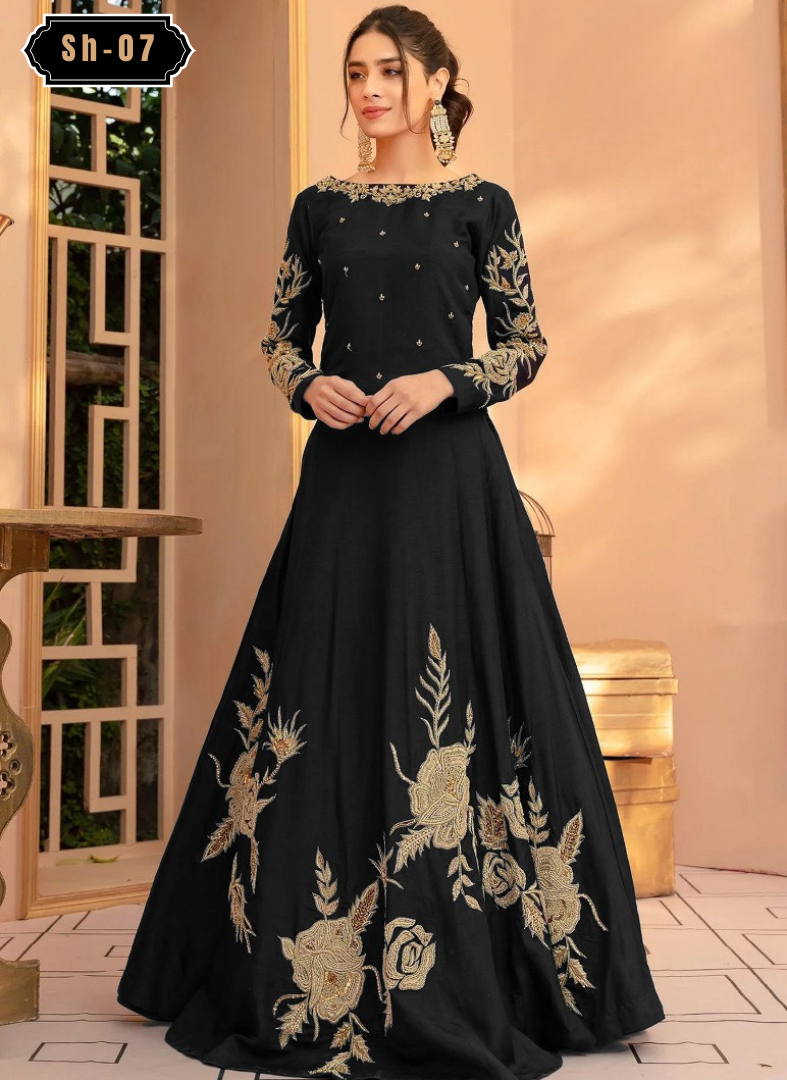 Heavy Embrodery 4Bunch Maxi