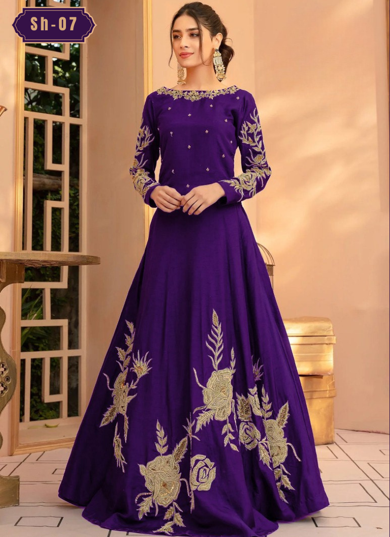 Heavy Embrodery 4Bunch Maxi
