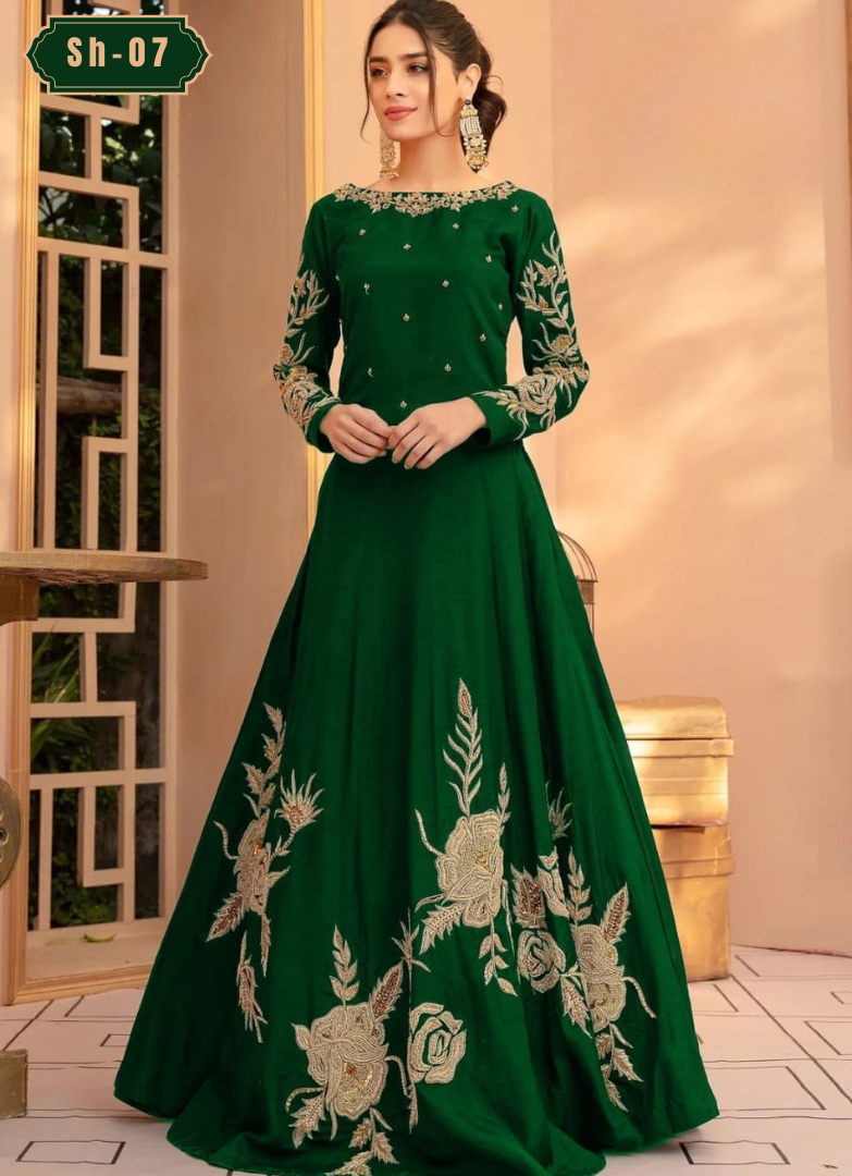 Heavy Embrodery 4Bunch Maxi