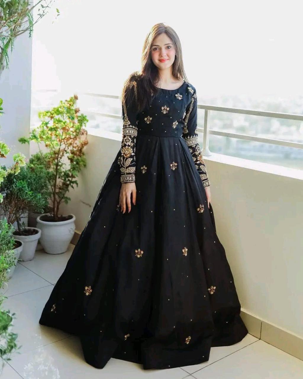 Seqeunce Zari Work Maxi