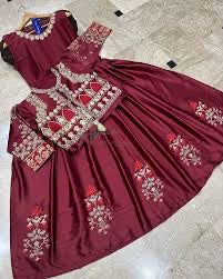 EMBRIODERED BUNCH MAXI WITH SEPARATE KOTI