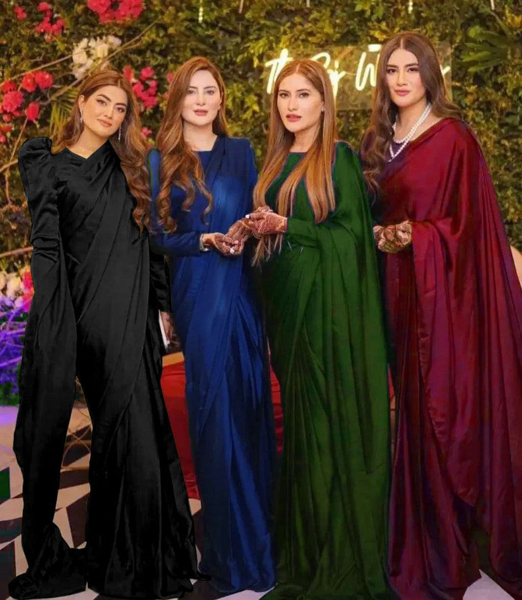 Silk saree❤️*
(Blouse , petticoat & 7 yards stiched saree