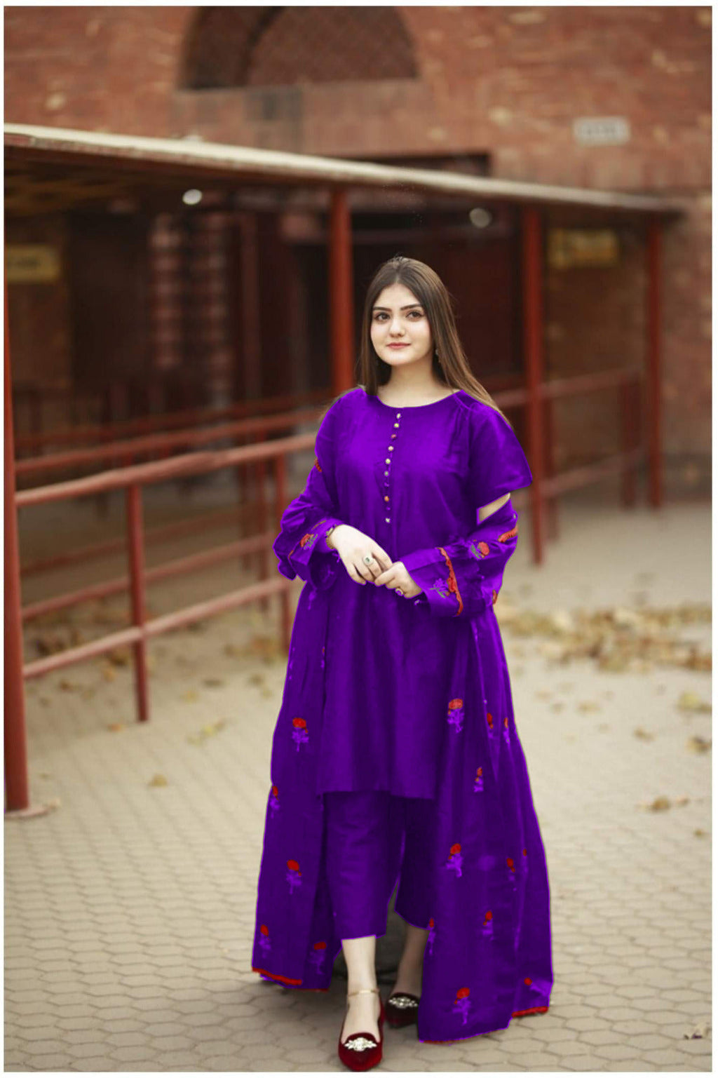 Rose Gown 3pcs Dress