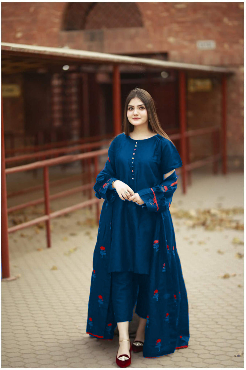 Rose Gown 3pcs Dress