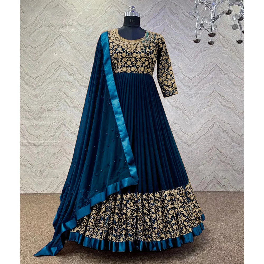 Heavy Embriodery 3Pcs Maxi
