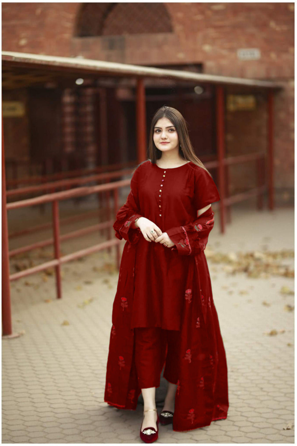 Rose Gown 3pcs Dress