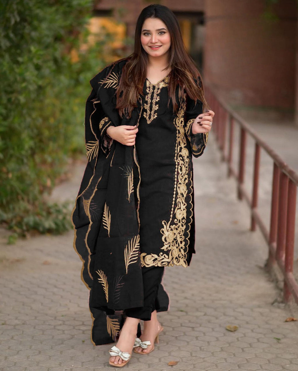 Leaf Desing Embriodery 3Pcs