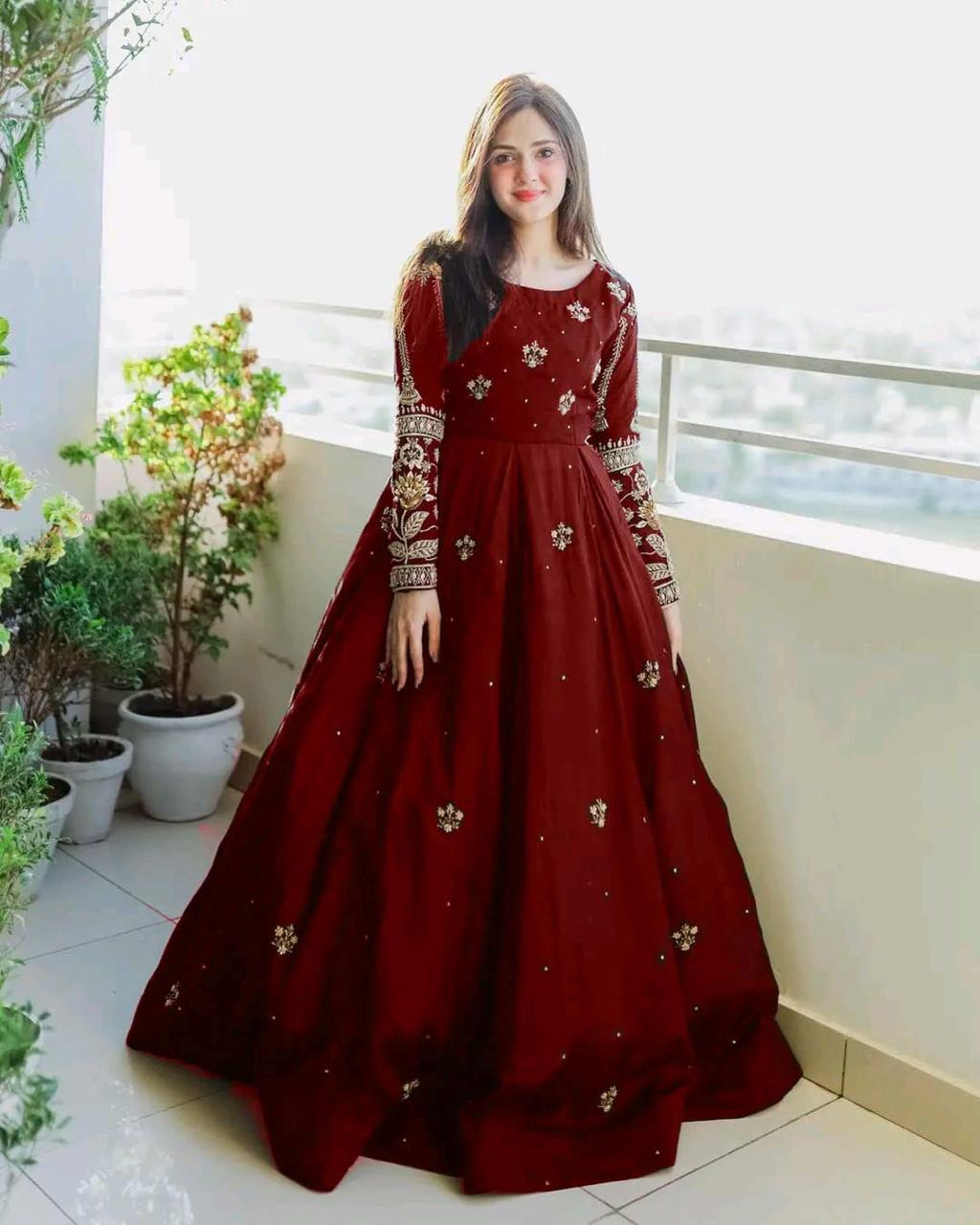 Seqeunce Zari Work Maxi