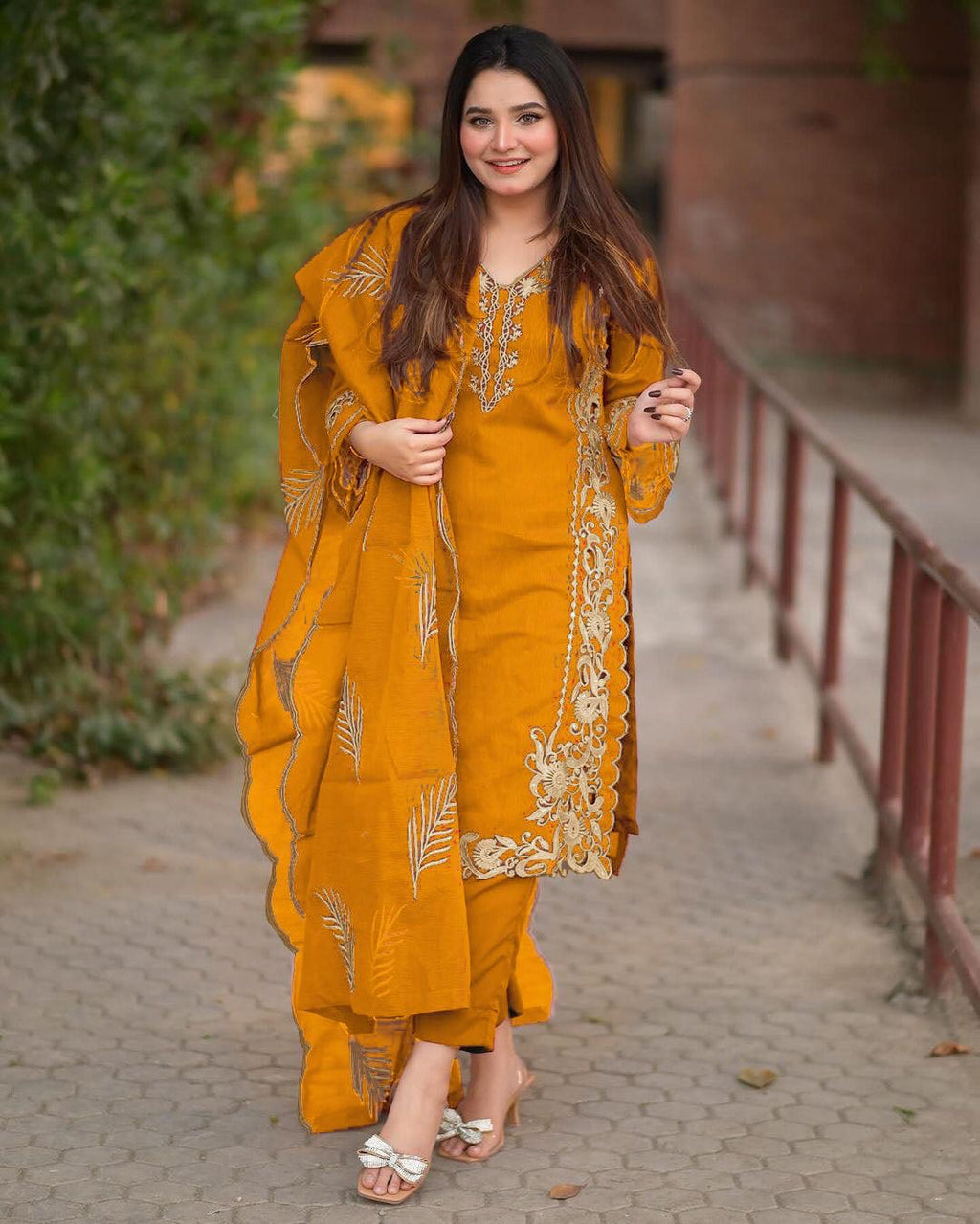 Leaf Desing Embriodery 3Pcs